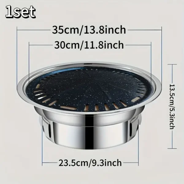 Stainless Steel Charcoal BBQ Grill