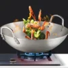 Large Stainless Steel Wok