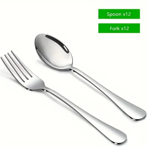 12 Stainless Steel Cutlery Set