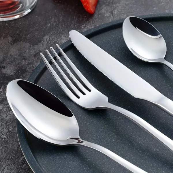16pcs Stainless Steel Tableware Set
