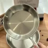2OCm Thickened Stainless Steel Frying Pan