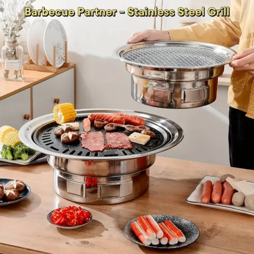 Stainless Steel Charcoal BBQ Grill