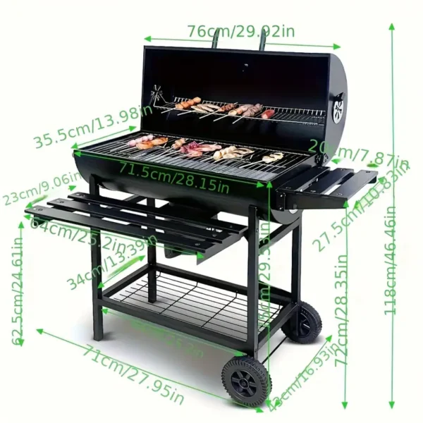 Portable Stainless Steel Folding Charcoal Grill