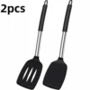 Heat-Resistant Black Silicone Spatulas